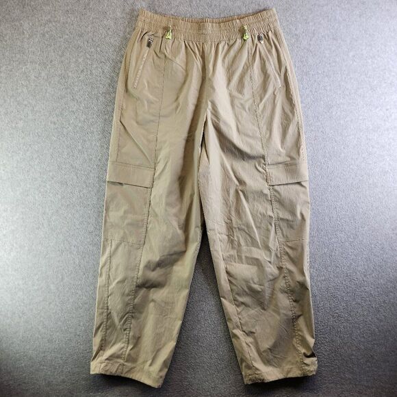 Athleta Pants Womens M Oak Cascade Cargo Poplin Cinch Ankle Work Travel Commute - Picture 1 of 15
